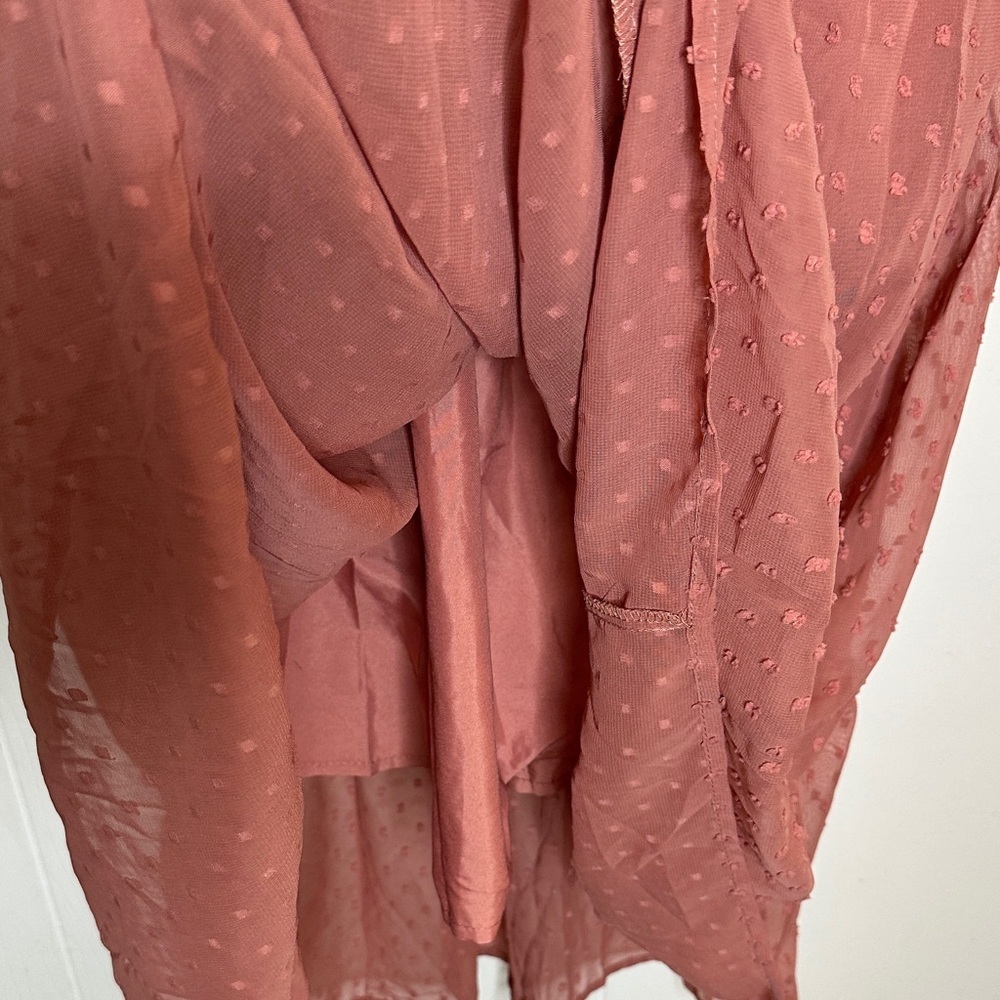Elegant Long Sleeve Dress in Rose - Picture 13 of 13